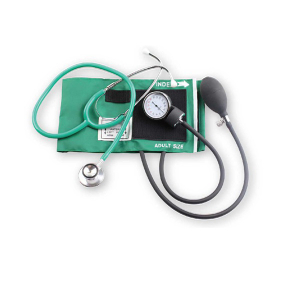 Esfigmomanômetro aneroide médico aprovado pela Ce/ISO com estetoscópio de cabeça dupla (MT01029045)