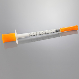 Seringas de insulina descartáveis ​​aprovadas pela CE/ISO 0,5 ml com agulha fixa (MT58005015)