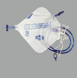 Válvula cruzada de 2.000 ml aprovada pela CE/ISO e dispositivo anti-refluxo Bolsa de urina de luxo (MT58043259)