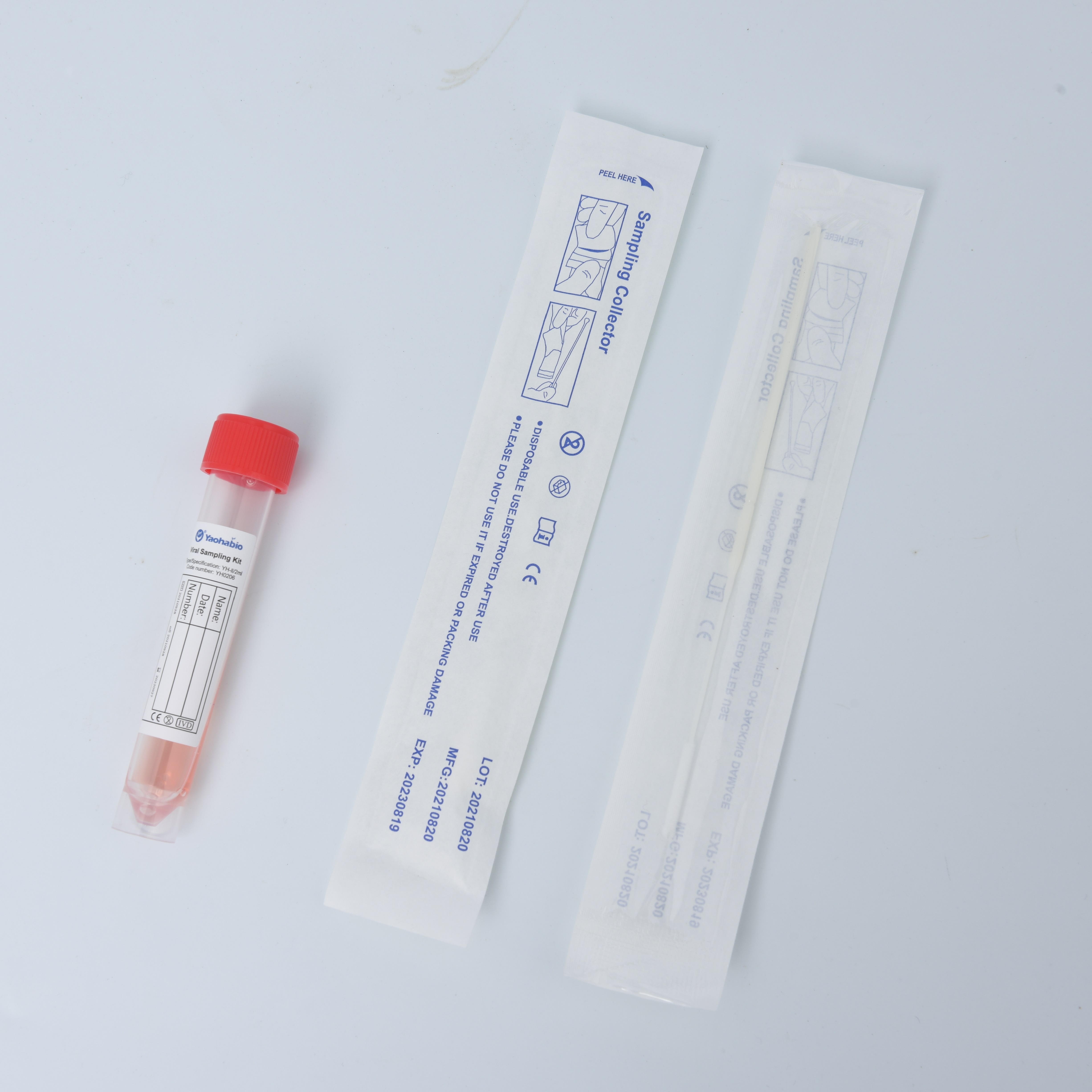 Kit de amostragem viral de extração de ácido nucleico médico para esfregaço de garganta