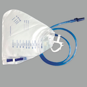 Válvula de entrada de amostragem descartável médica 2000ml Saco de urina com clipes dobráveis ​​(MT58043203)