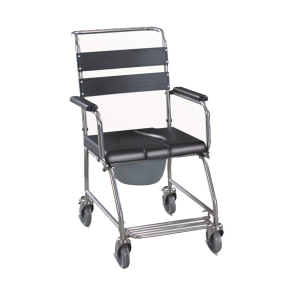 Cadeira de rodas cômoda de aço inoxidável médica barata aprovada pela Ce/ISO (MT05030063)
