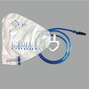 Válvula cruzada de 2.000 ml aprovada pela CE/ISO e saco de urina de suporte branco único (MT58043202)