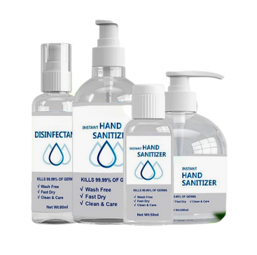 Desinfetante antibacteriano para as mãos em promoção
