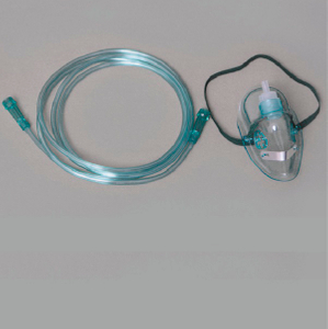 Máscara de oxigênio padrão adulto aprovada pela CE/ISO com tubulação (MT58027001)